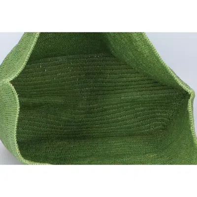 Pre-owned Loewe Green Raffia Tote Bag ()