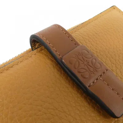 Pre-owned Loewe Light Camel Leather Wallet (bi-fold) () In Brown