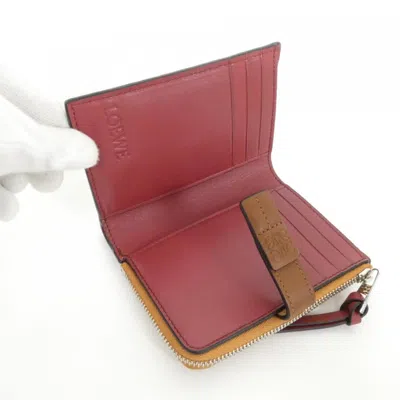 Pre-owned Loewe Light Camel Leather Wallet (bi-fold) () In Brown