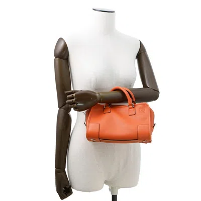 Pre-owned Loewe Orange Leather Handbag Shoulder Bag ()
