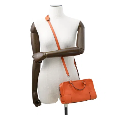 Pre-owned Loewe Orange Leather Handbag Shoulder Bag ()