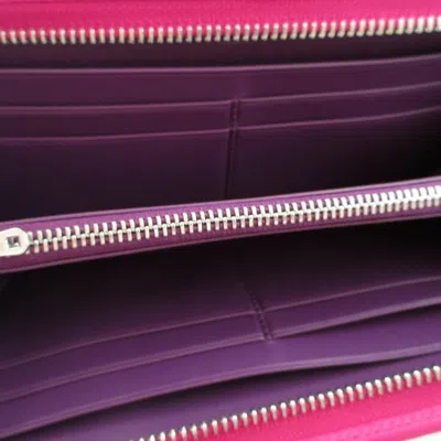 Pre-owned Loewe Pink Leather Long Wallet (bi-fold) ()