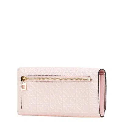 Pre-owned Loewe Pink Leather Long Wallet (bi-fold) ()