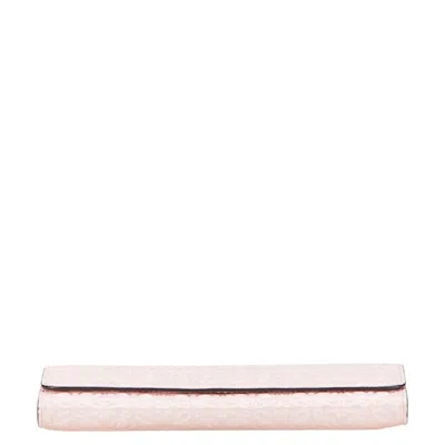 Pre-owned Loewe Pink Leather Long Wallet (bi-fold) ()
