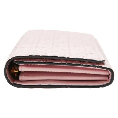 Pre-owned Loewe Pink Leather Long Wallet (bi-fold) ()