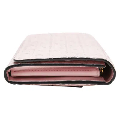 Pre-owned Loewe Pink Leather Long Wallet (bi-fold) ()