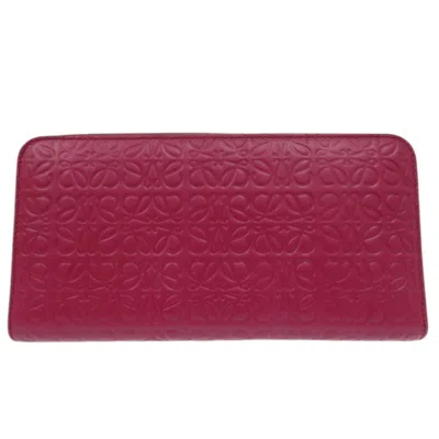 Pre-owned Loewe Red Color Leather Coin Purse/coin Case ()