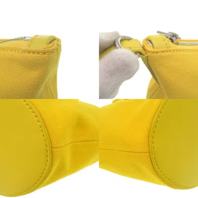 Pre-owned Loewe Yellow Canvas Clutch Bag Pouch ()
