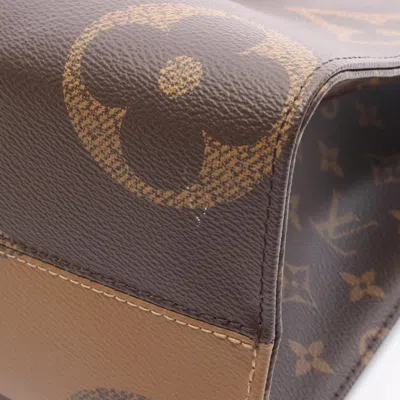 Pre-owned Louis Vuitton Beige Brown Monogram Coated Canvas Tote Bag () In Multi