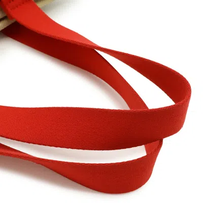 Pre-owned Louis Vuitton Beige Red Color Canvas Shoulder Bag Tote Bag () In Multi