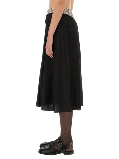 Maison Margiela Anonymity Of The Lining Skirt In Black