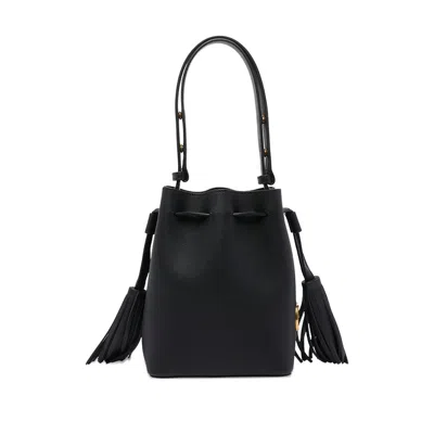 Valentino So Seau Small Leather Bucket Bag In Black