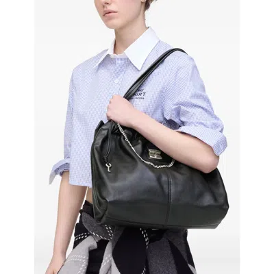 Marc Jacobs Leather Shoulder Bag With Chain And Straps