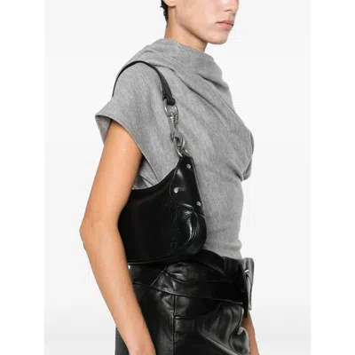 Mulberry Rivet-detail Leather Shoulder Bag In Burgundy