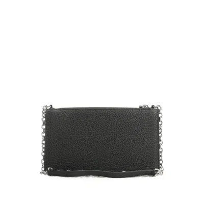 Maison Margiela Chain Wallet With Zipper In Black