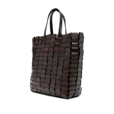 Dragon Diffusion Leather Woven Tote Bag