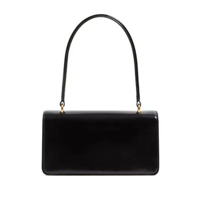 Valentino Garavani Vain Vlogo Leather Top-handle Bag In Black