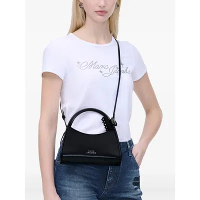 Marc Jacobs Glam Claw Clip Leather Crossbody Bag In Black