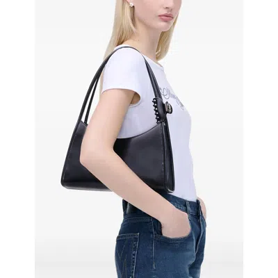 Marc Jacobs Glam Claw Clip Leather Shoulder Bag