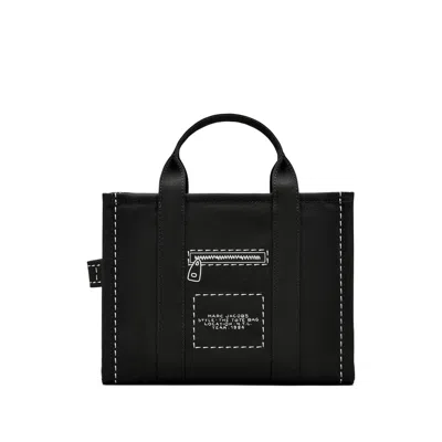 Marc Jacobs The Trompe Loeil Cargo Canvas Medium Tote Bag In Black