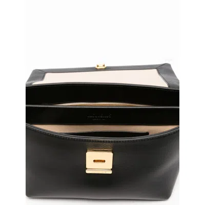 Jacquemus Rond Carr Leather Crossbody Bag In Black