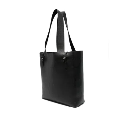 Strathberry Melody Tote Fine Grain Leather Black Bags
