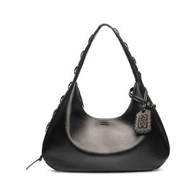 Ganni Black Shoulder Bags Women