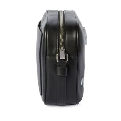 Off-white Medium Jitney Quote Shoulder Bag In Black