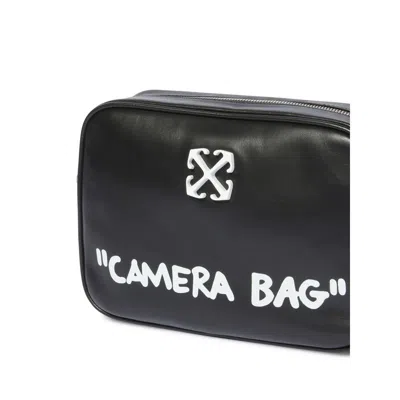 Off-white Medium Jitney Quote Shoulder Bag In Black