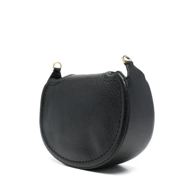 Valentino Vlogo Signature-plaque Shoulder Bag In Black