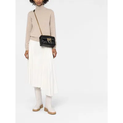 Pinko Baby Love Puff Maxi Quilt Leather Crossbody Bag