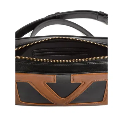 Valentino Viva Superstar Small Vlogo Leather Duffle Top-handle Bag In Brown