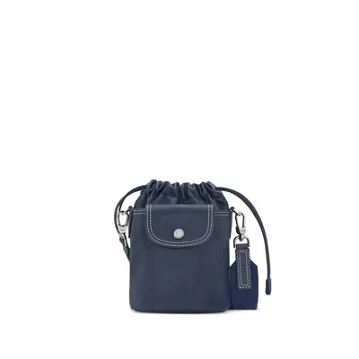 Longchamp Leather Bucket Bags In Blue
