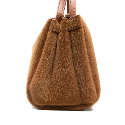 Themoirè Clasp-fastening Tote Bag In Brown