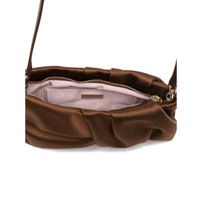 Jimmy Choo Twisted Clutch Bag In Brown
