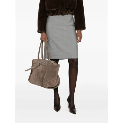 Benedetta Bruzziches Brown Calf Leather Bos Taurus Shoulder Bag In Brown