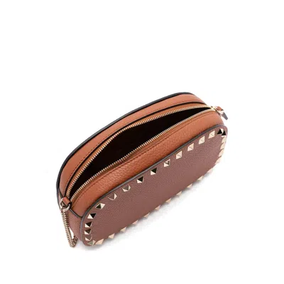 Valentino Studded Leather Crossbody Bag With Chain Strap