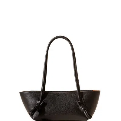 Hereu Rectangular Shoulder Bag Double Handles In Black