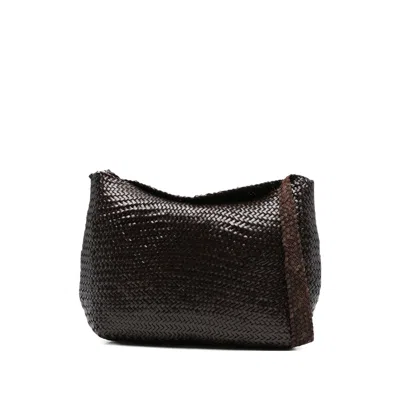 Dragon Diffusion Santa Marta Woven-leather Shoulder Bag