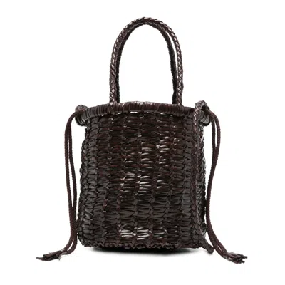 Dragon Diffusion Leather Bucket Bags In Brown