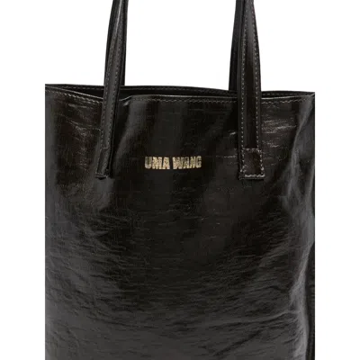 Uma Wang Carry A Handbag With Both Hands In Black