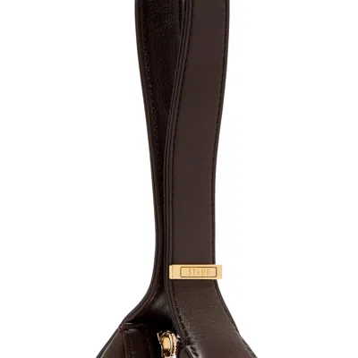 Staud Folded Leather Shoulder Bag In Brown