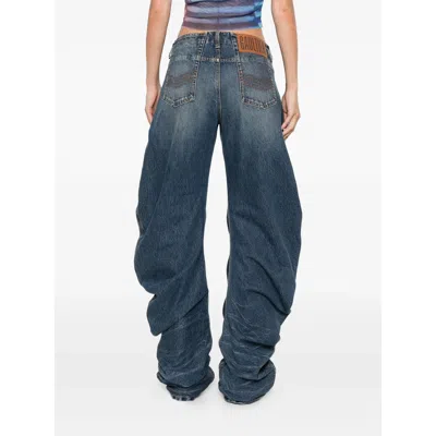 Jean Paul Gaultier Low-rise Jeans In Blue