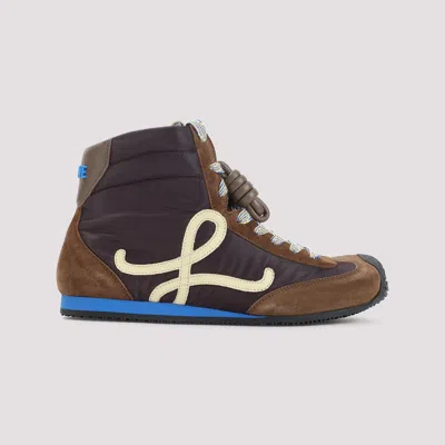 Loewe Ballet Runner 2.0 High-top Sneakers In Brown