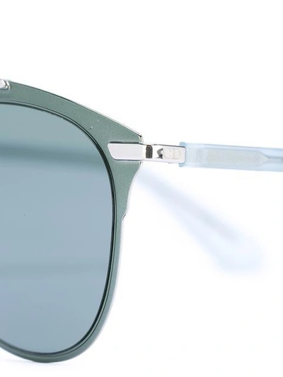 Shop Dior 'reflected' Sunglasses In Green