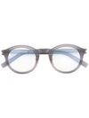 Saint Laurent Eyewear Round Frame Optical Glasses - Grey