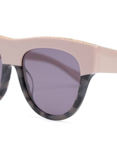 Shop Stella Mccartney Eyewear 'oversized Square' Sunglasses - Black
