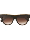 Stella Mccartney 'havana Oversized' Sunglasses