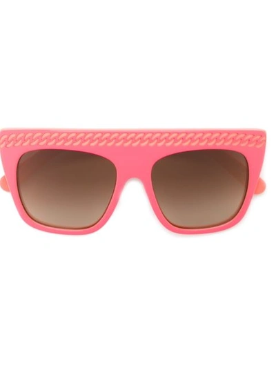 Stella Mccartney Eyewear 'falabella' Square Sunglasses - Pink