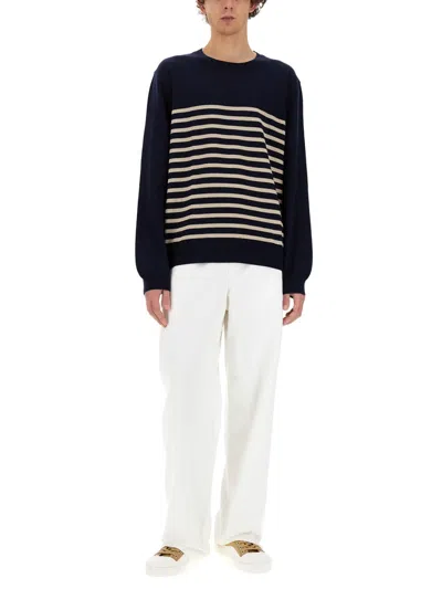 Apc A.p.c. Sweater Matthew In Blue
